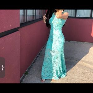 Turquoise Prom dress
